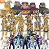 BLOKEES Serie Gold Saints Stars Wave1-5 9PCS Aries Shion (Surplice) Saint Seiya Action Figure Modello da Collezione Anime Regalo