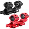 WestHunter Accessori da caccia con doppi anelli da 1 "/30 mm adatti a supporti tattici a sbalzo Picatinny QD da 20 mm