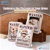 ONE PIECE Cuscino con Stampa Ufficiale del Poster Wanted di One Piece, Cuscino Decorativo Bifacciale Anime per Casa, Divano, Ufficio, Camera da Letto, Regalo da Collezione