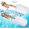 JIECARE Valvola automatica per acqua con galleggiante in rame da 1/2 3/4 pollice DN15/20 per mangiatoia per animali da allevamento, osservazione del livello dell'acqua