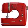 LetCartMaker Mini Macchina da Cucire Elettrica Multifunzionale per Casa, 16 Punti, Doppio Ago, Versione EU