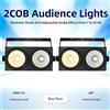 MINGJIE 2 Pezzi Faretto Par Wash 2COB 2x100W con Strobo a Velocità Regolabile, LED 2IN1 Bianco Freddo e Caldo, Illuminazione per Feste, Bar, DMX, Illuminazione Scenica