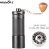 HAVMORE Macinacaffè Manuale Havmore Mini Portatile in Acciaio Inox con Macine Coniche, Facile Utilizzo Domestico