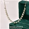 Lnngy Collana girocollo Lnngy scintillante con moissanite da 3 mm stile bolla, placcata oro 14K, per donna, accessori gioielli da matrimonio