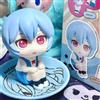 Bandai Nuova Figura Anime Neon Genesis Evangelion, Modello Q Version EVA Ayanami Rei Asuka, Ornamento da Scrivania, Regalo, Giocattolo