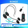 BOMGE Microfoni wireless BOMGE con cuffie 2.4G, doppio microfono wireless, 2 microfoni wireless e 1 ricevitore, cuffie e microfono palmare 2 in 1 ricaricabili