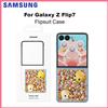 SAMSUNG Custodia Originale Samsung Galaxy Z Flip7 EF-ZF766 Flipsuit con Scomparti per Carte, Trasparente, per Galaxy Z Flip 7