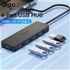 Aigo Hub USB AIGO a 4 porte, Hub USB C/A, Adattatore Splitter da Tipo C a USB 3.0 per Laptop, Desktop, PC, Accessori, Docking Station