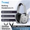 Nothing Cuffie Nothing (1) Versione Globale con fino a 80 ore di riproduzione audio, suono by Kef, ANC adattivo in tempo reale, connessione a due dispositivi - Nothing Headphone 1