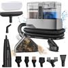 NONE CROSIKO C688B Pulitore a Vapore e Aspirapolvere - Preriscaldamento 1800W/30s, Aspirazione Anti-Acaro 17KPa, Serbatoi Separati 1100/1200ml, 4 Modalità di Pulizia (Vapore/Sterilizzazione) per Casa e