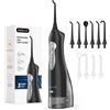 Mornwell Idropulsore Portatile D52 Ricaricabile USB con 4 Getti d'Acqua, 300ml, 3 Modalità per la Pulizia dei Denti