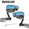 BUCKLOS Specchietto Retrovisore per Bicicletta BUCKLOS 360 ° Specchietto Retrovisore per Manubrio Regolabile Grandangolare Antiabbagliamento Trasparente per E-Bike Scooter MTB