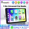 Podofo1 Din Autoradio 9" Schermo Touch HD Lettore Multimediale Stereo Auto MP5 FM Bluetooth USB Carplay /Android Auto