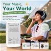 Famue Lettore MP3 con Schermo E-Ink per Studenti 2026, Senza Luce Blu, 64GB, FLAC/APE Senza Perdita, Retroilluminazione Integrata | Registratore con 75 ore di autonomia della batteria
