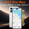 K-Touch Telefoni Cellulari K-Touch M17 Pro Max Smartphone 5G Dual SIM Android 15 Cellulare Economico 7.3 Pollici Fotocamera 16+48MP 7800mAh WIFI GPS Versione Globale Cellulari per Uomini e Donne