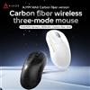 Ajazz Mouse da Gaming Wireless in Fibra di Carbonio Ajazz AJ199 MAX con Sensore PAW3395, 6 Livelli di DPI, Tri-Mode, Batteria 800mAh, Mouse da Ufficio a Lunga Autonomia