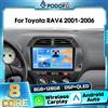 podofo Autoradio Android 2DIN Podofo per Toyota RAV4 2001-2006, ricevitore FM RDS, Bluetooth, WIFI, DSP, Carplay wireless, Android Auto, navigazione GPS