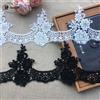 R SMEALE 5 metri/lotto 15 cm di larghezza in bianco e nero solubile in acqua tessuto di pizzo decorazione accessori per indumenti trim RS606