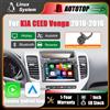 AUTOTOP Schermo multimediale Linux da 7 pollici con CarPlay e Android Auto wireless per KIA CEED Venga 2010-2016, navigazione GPS Bluetooth, telecamera per retromarcia DSP, autoradio con funzione di