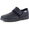 EMANUELA 582 Mont Nero Pantofola Uomo Made in Italy Tomaia in Tessuto SPALMATO Effetto Montone di Poliestere Strappo E Zeppa 3,5 CM Lavabili in Lavatrice 30°