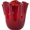 VENINI Vaso Fazzoletto Opalino Rosso 700.02