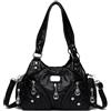 FUNSEED Borsa da donna, grande capacità, multi tasca, morbida pelle PU, casual, borsa a tracolla singola