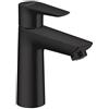 Hansgrohe Rubinetto Miscelatore monoforo per lavabo Hansgrohe serie TALIS E 110 art. 71710670 con scarico automatico nero opaco