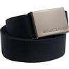 Urban Classics Canvas Belt Unisex Cintura blu navy 100% poliestere