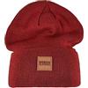 Urban Classics Leatherpatch Long Beanie Unisex Beanie Nero 100% Acrilica
