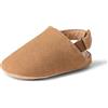 Amazon Essentials Unisex - Bimbi 0-24 Zoccoli Foderati in Sherpa con Cinturino Posteriore