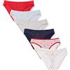Amazon Essentials Intimo Slip Bikini in Cotone - Colori Fuori Produzione Donna, Confezioni Multiple