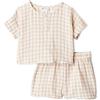 Amazon Essentials x Sofia Grainge Set da Gioco con Maglietta e Pantaloncini in Garza di Cotone Unisex - Bambini e ragazzi