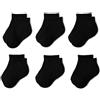 Amazon Essentials Calzini alla Caviglia Sportivi ad Alte Prestazioni, Ammortizzazione a Zone, Supporto per l'Arco Plantare Unisex - Bambini e ragazzi, 6 Paia
