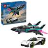 Lego City Jet contro Auto sportiva 60489 di Lego