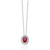 Miluna Collana Donna Miluna Oro Bianco Rubino Diamanti CLD5504X