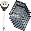 ISOLATECH GU10 prese in ceramica antincendio VDE RoHS 230-250 Volt 2A max.100W 0,75mm 2 cavi LED Alogena (qui: 100 pezzi)
