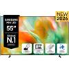Samsung Mini LED AI TV 55'' UE55M80HAUXZT 4K, Processore NQ4 AI Gen2, 4K Upscaling, Color Booster Pro, OTS Lite, Metal Stream Design, Vision AI Smart TV,