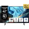 Samsung OLED AI TV 42'' QE42S90HAEXZT 4K, Processore NQ4 AI Gen3, 4K AI Upscaling Pro, Glare Free, OLED HDR+, Motion Xcelerator 165Hz, Dolby Atmos & OTS