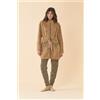 NOIDINOTTE VESTAGLIA DONNA IN ECO PELLICCIA GE003177 NOI DI NOTTE LIGHT BROWN