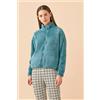 NOIDINOTTE GIACCA DONNA IN ECO PELLICCIA GE003194 NOI DI NOTTE STORM BLUE