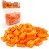 BRICK Flip LEGO 2x4 Mattoncini Classic, Arancione, 100 pezzi - Parti singoli nella confezione grande, mattoni basici | Basic Bricks (3001)
