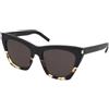 Saint Laurent SL 214 Kate 010 | Occhiali da Sole Graduati o Non Graduati | Prova Online | Plastica | Cat Eye, Ovali / Ellittici | Avorio, Havana | Adrialenti
