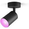 Philips Hue White&Col. Amb. Fugato Spot 1flg. schwarz 1x4.2W