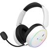 HATOR Phoenix 2 Wireless, Con e senza fili, 10 - 44000 Hz, Gioco, 265 g, Cuffia con microfono, Bianco