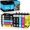 LeciRoba 502XL per epson 502xl multipack e per cartucce epson 502 compatibili per Epson XP-5100 XP-5105 XP-5150 XP-5155 Epson WF-2860 WF-2865 WF-2880 WF-2885 (10-PK)