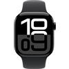 Apple Watch Series 10 42mm Jet Black Aluminium - Sport Band S/M - Black - EUROPA