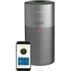 Hoover HHP55CA011 H-Purifier 500 - Purificatore d'Aria Avanzato con Filtro HEPA e Filtro ai Carboni Attivi - Elimina Allergeni e Pollini, Dotato di Diffusore di Aromi con Azione Igienizzante, Funzionalità Smart, Copertura 110 mq, Colore Titanio