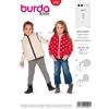 burdastyle Burda 9290 - Cartamodello per giacca e gilet per bambini, misura 104-146, livello 1