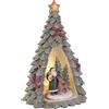 Bizzotto Pino Tyson Babbo Natale con LED, decorazione 21 cm