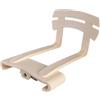 cyclingcolors 1x Fermaletto laterale per sospensioni bilama 38 x 8 mm con clip per rete letto, terminale fissaggio - beige